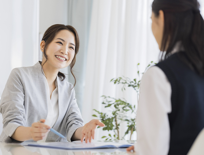 進路相談の様子