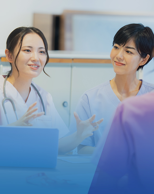 看護師が話している様子