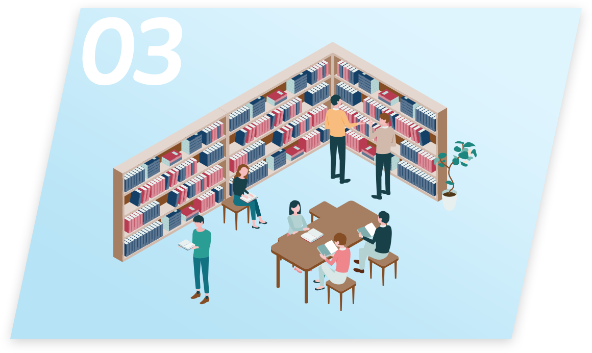 勉強しているイラスト