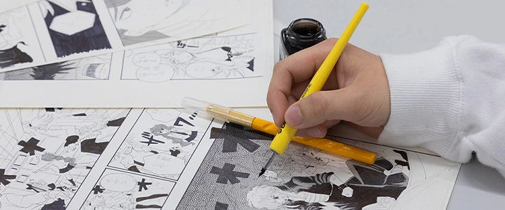 マンガ制作の様子